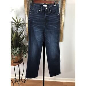 Good American Jeans Women's Size 4 Blue Denim Good Curve Straight Leg High Rise
